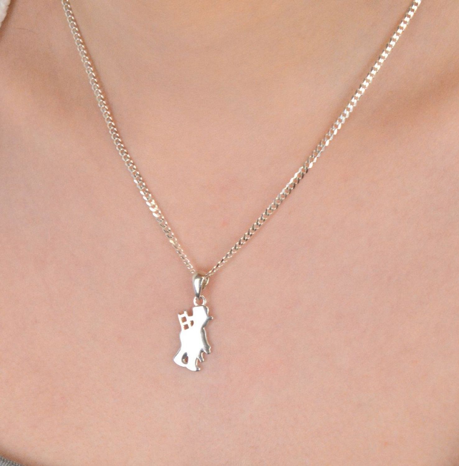 Srebrna zawieszka gładka blaszka kominiarz SP032s.jpg